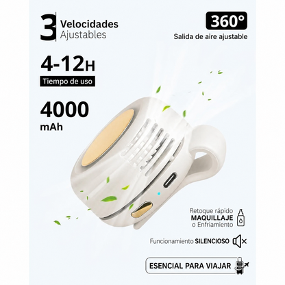 Mini Ventilador Portátil Silencioso